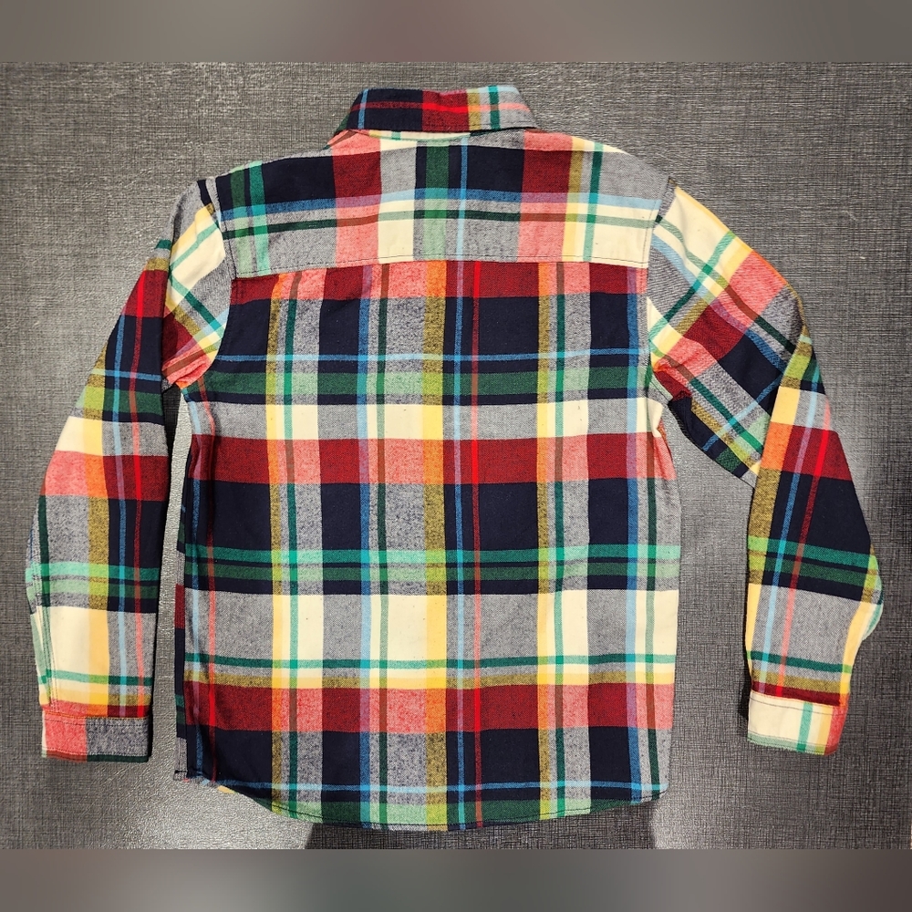 Gymboree Boys Button Down Flannel Shirt Size XL (14) - Picture 2 of 5